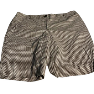 Petite Black & White Plaid Shorts by Cleo, Size 16